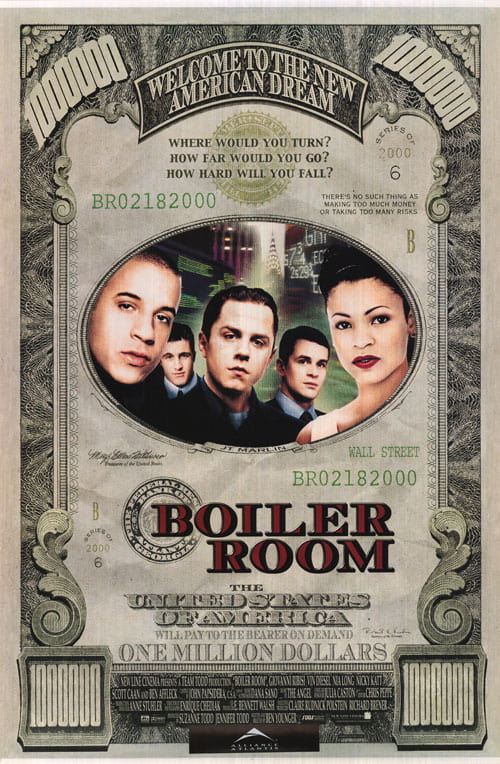 boiler room movie film poster vin diesel telemarketing sales