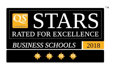 QS star rating for excellence category for business schools