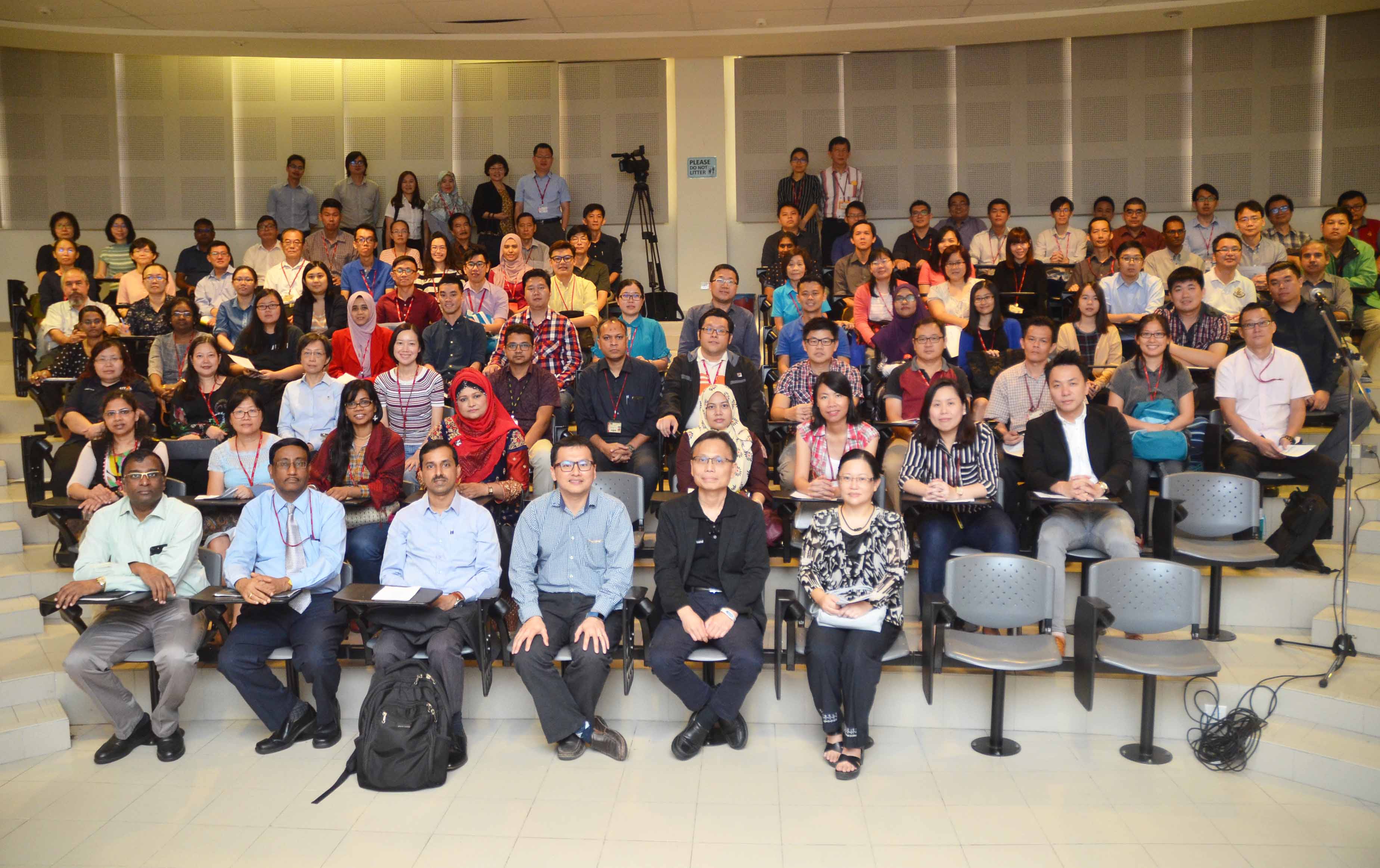 Prof Lee (second from right) with presenters and participants of the colloquium