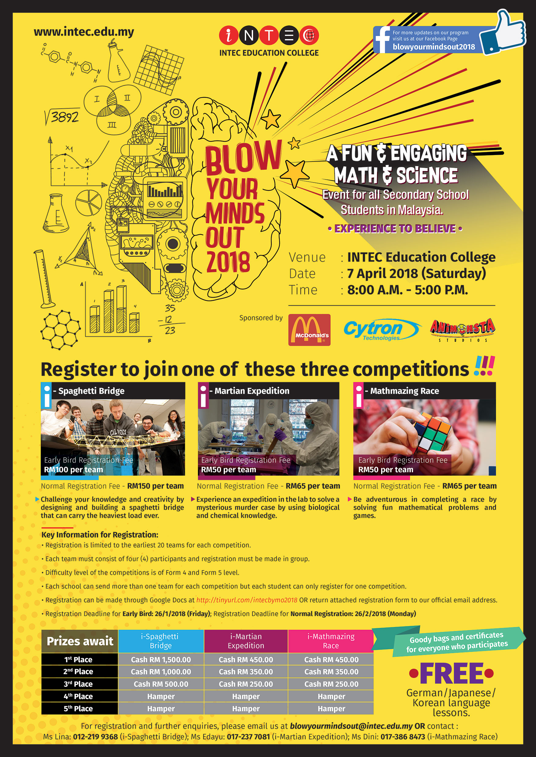 intec education college blow your minds out 2018 event